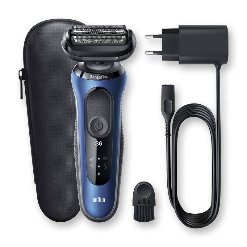 Braun Series 6 60-B1000S Wet & Dry Shaver With Travel Case Blue, , large image number 3