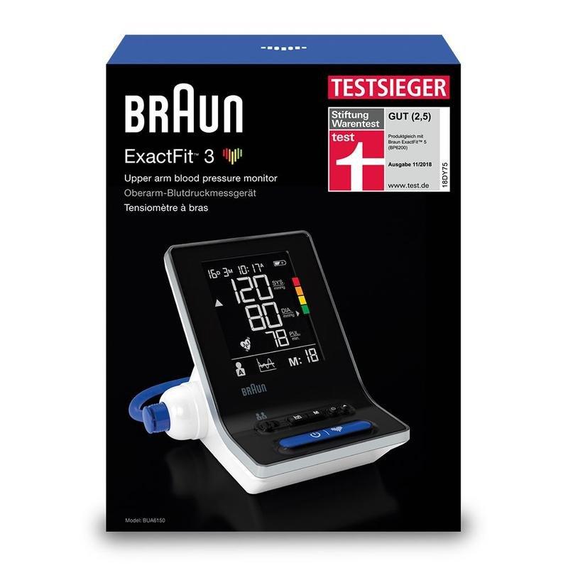 Braun BUA6150 Exact Fit 3 Blood Pressure Monitor Black, , large image number 1