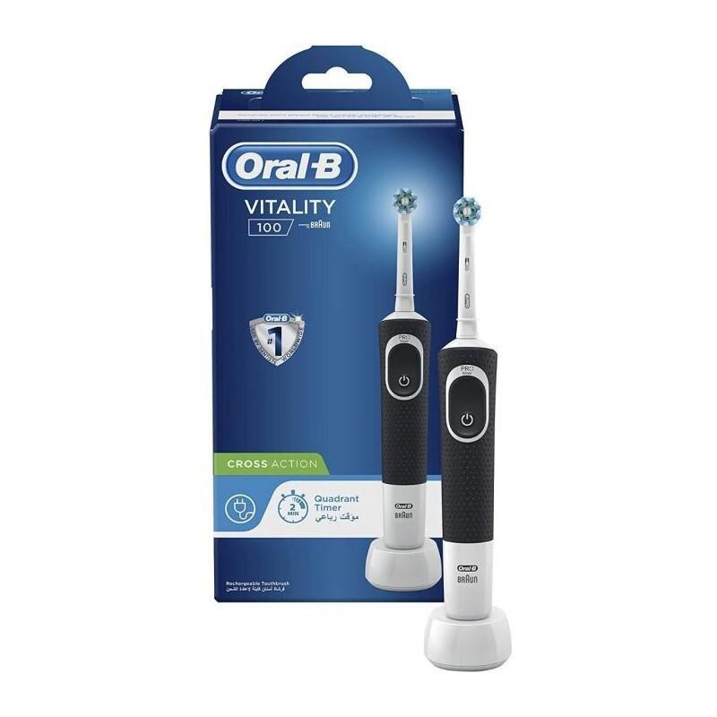 Oral-B Vitality 100 Electric Rechargeable Toothbrush - Black, , large image number 0