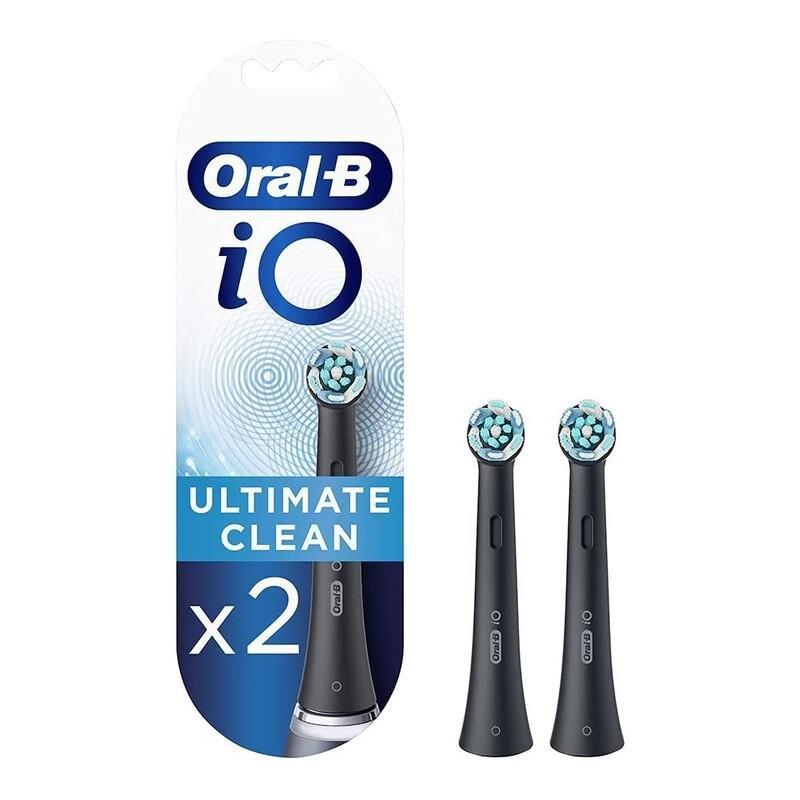 Oral-B Io Ultimate Clean Replacement Brush Heads Pack Of 2 Black, , medium