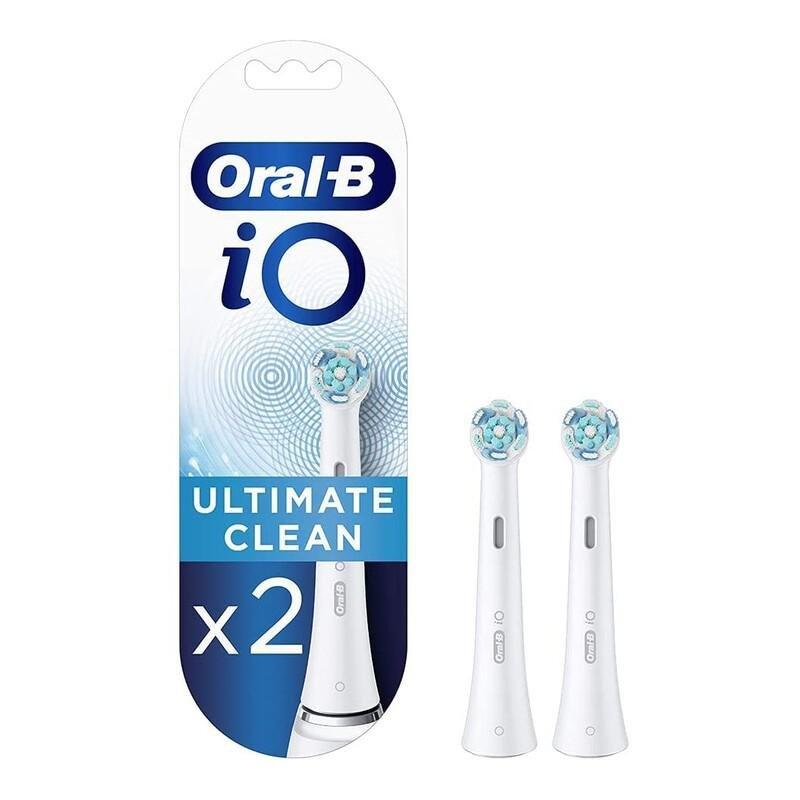 Oral-B Io Ultimate Clean Replacement Brush Heads Pack Of 2 White, , medium