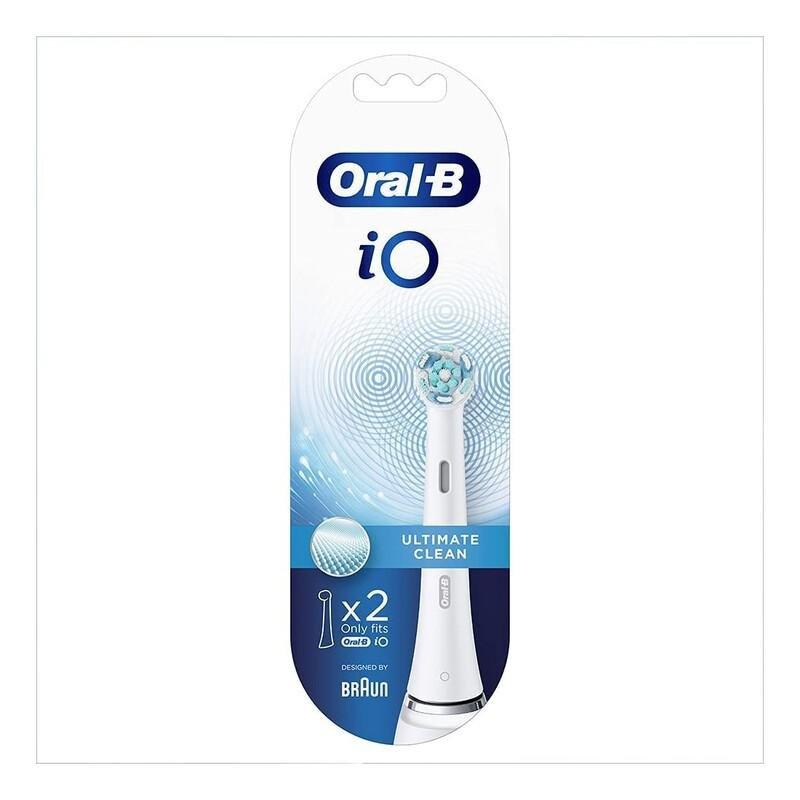 Oral-B Io Ultimate Clean Replacement Brush Heads Pack Of 2 White, , large image number 1