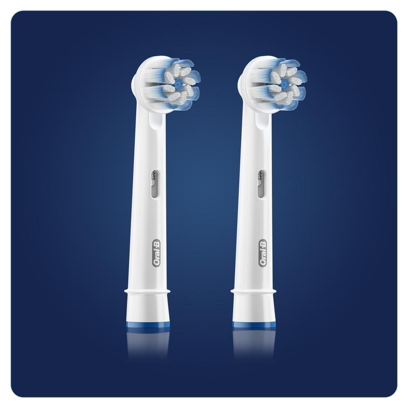 Oral-B Eb 60-2 Sensi Ultrathin Electric Replacement Toothbrush Heads Pack Of 2 White, , large image number 7