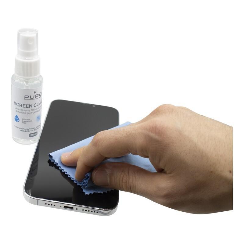 Puro Cleaning  Kit Spray 35ml + Microfiber 20x20cm Cloth Blue, , large image number 2