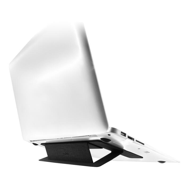 Puro Universal Foldable Adhesive Laptop Stand Black, , large image number 4