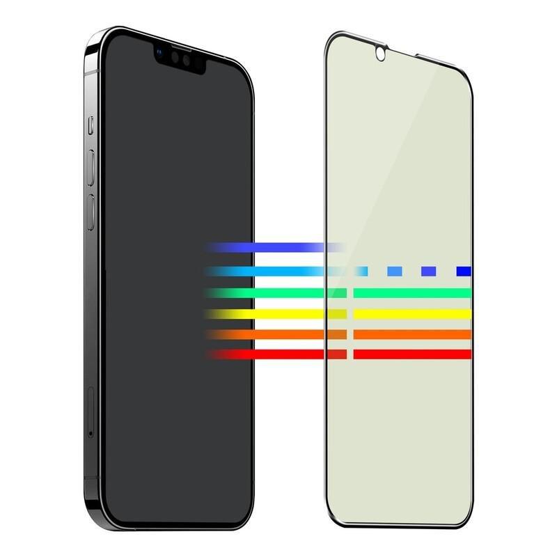 Puro Premium Glass protector Eye Care with black frame for iPhone 13 Pro Max, , large image number 1