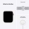 APPLE - Apple Watch Nike Series 7 GPS 45mm Starlight Aluminium Case with Pure Platinum/Black Nike Sport Band