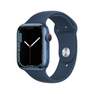 APPLE - Apple Watch Series 7 GPS + Cellular 41mm Blue Aluminium Case with Abyss Blue Sport Band