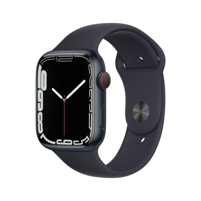 Apple Watch Series 7 GPS + Cellular 45mm Midnight Aluminium Case with Midnight Sport Band, , large image number 0