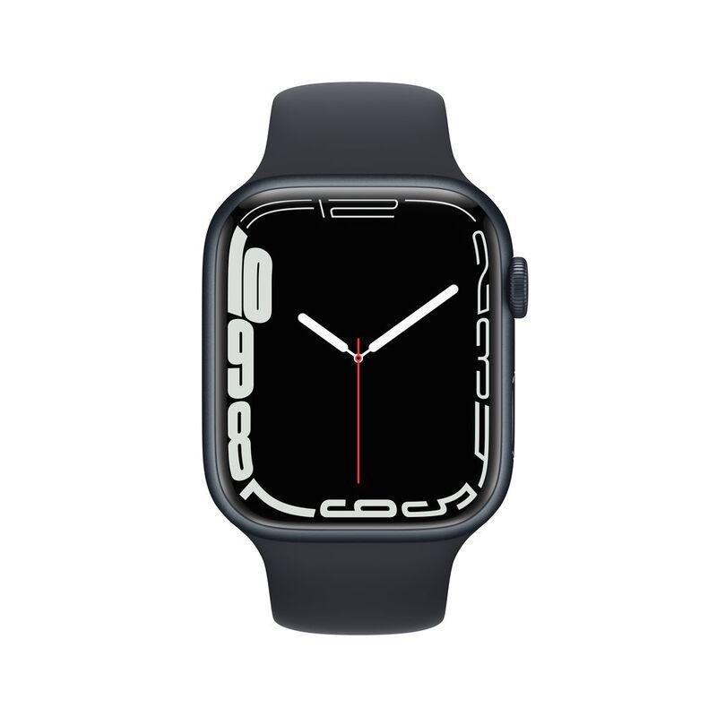 Apple Watch Series 7 GPS + Cellular 45mm Midnight Aluminium Case with Midnight Sport Band, , large image number 1