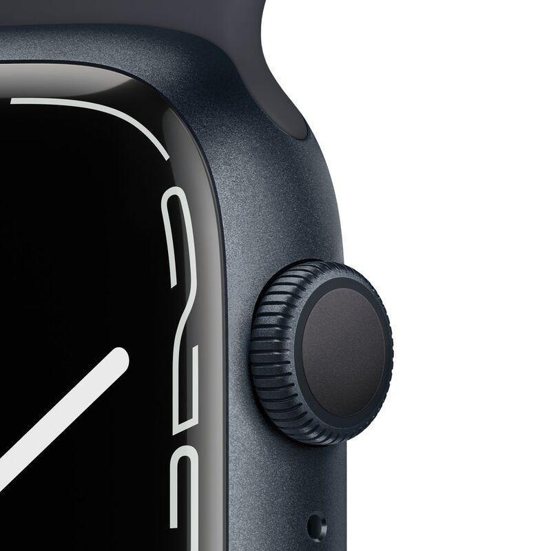 Apple Watch Series 7 GPS 45mm Midnight Aluminium Case with Midnight Sport Band, , large image number 1