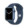 APPLE - Apple Watch Series 7 GPS 45mm Blue Aluminium Case with Abyss Blue Sport Band