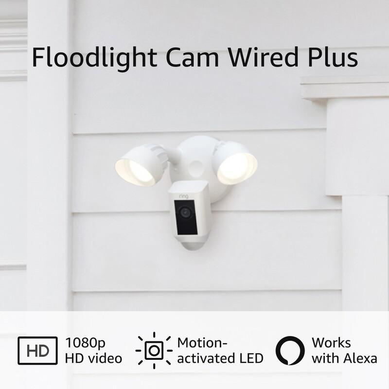 Ring Floodlight Cam Wired Plus White, , large image number 8