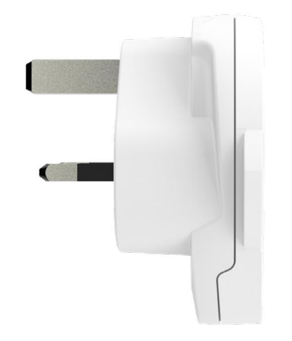 Skross World To UK USB Travel Adapter White, , large image number 1