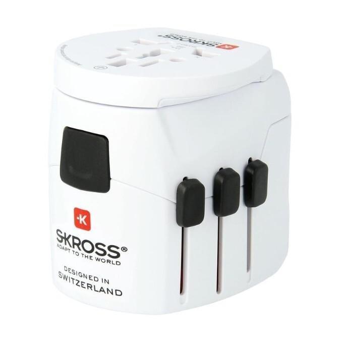 Skross Pro Light USB 2XA World Travel Adapter White, , large image number 2