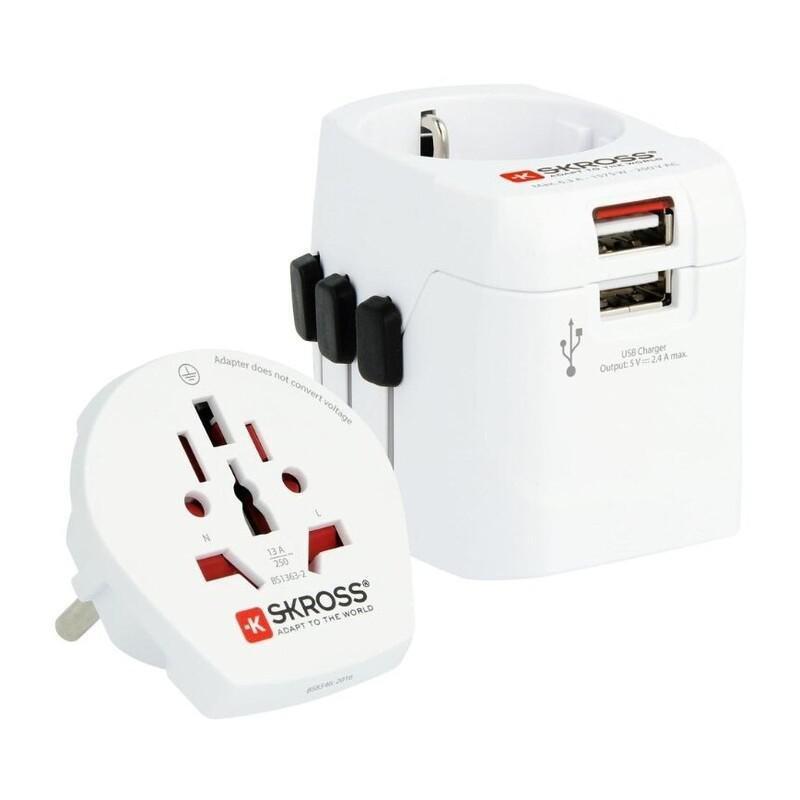 Skross Pro Light USB 2XA World Travel Adapter White, , large image number 3