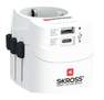 SKROSS - Skross Pro Light USB AC World Travel Adapter White
