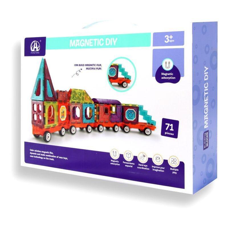 Toys Station Magnetic Blocks Diy Set (71 Pieces), , medium