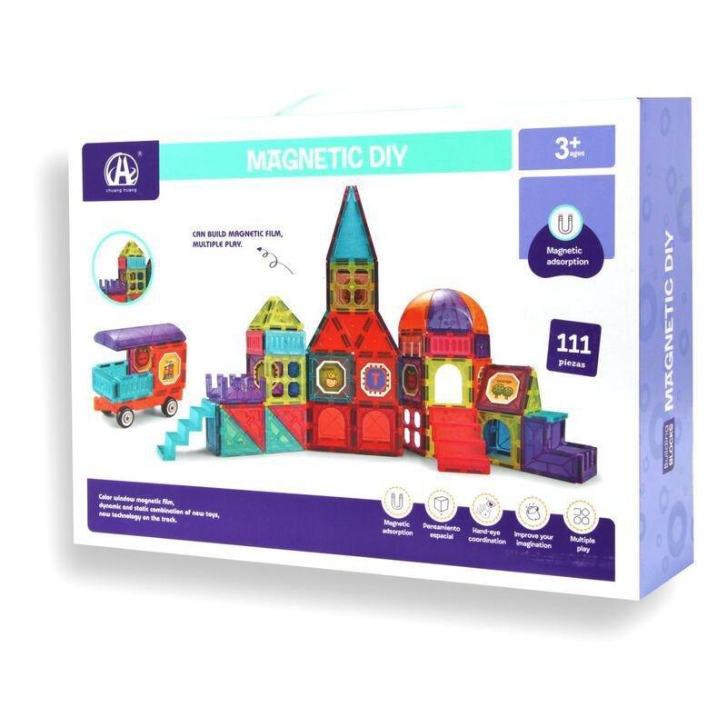 Toys Station Magnetic Blocks Diy Set (111 Pieces), , medium
