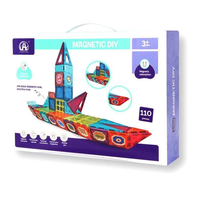 Toys Station Magnetic Blocks Diy Set (110 Pieces), , large image number 0