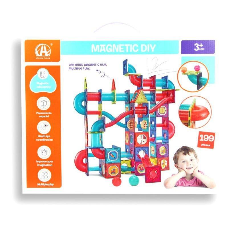 Toys Station Magnetic Blocks Diy Set (199 Pieces), , medium