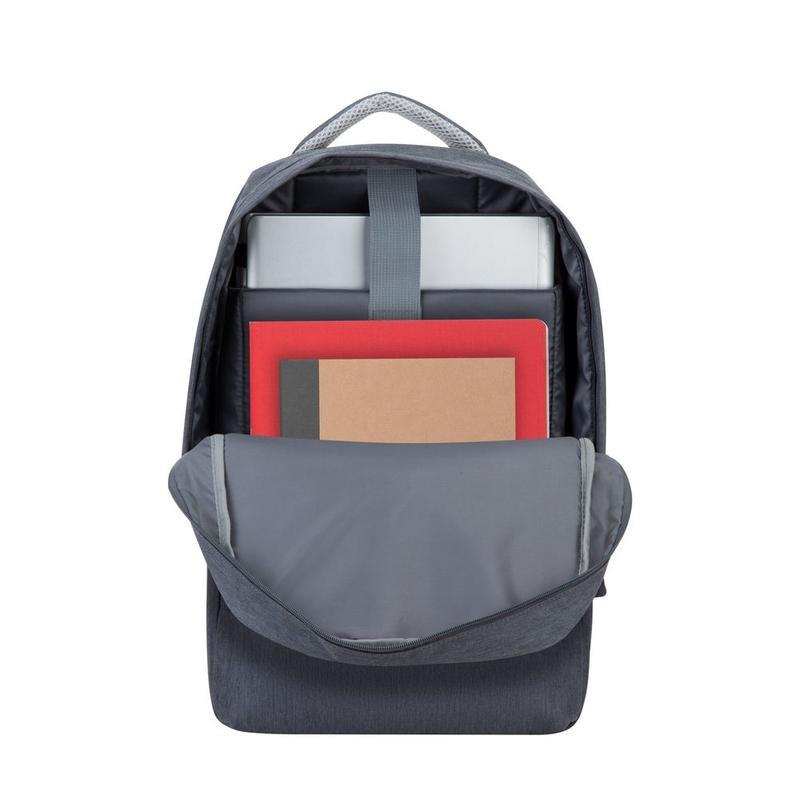 RIVACASE - Rivacase 7562 Dark Grey Anti-Theft Laptop Backpack 15.6-Inch