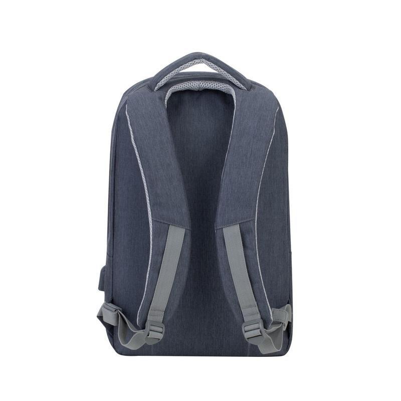 RIVACASE - Rivacase 7562 Dark Grey Anti-Theft Laptop Backpack 15.6-Inch