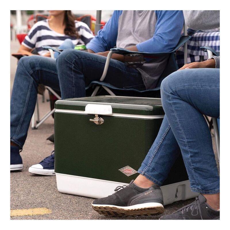 Coleman Cooler 54 QT Steel Belted Green, , large image number 1