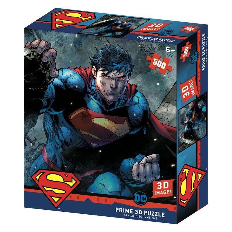 Prime 3D DC Superman Jigsaw 3D Puzzle (500 Pieces), , large image number 0