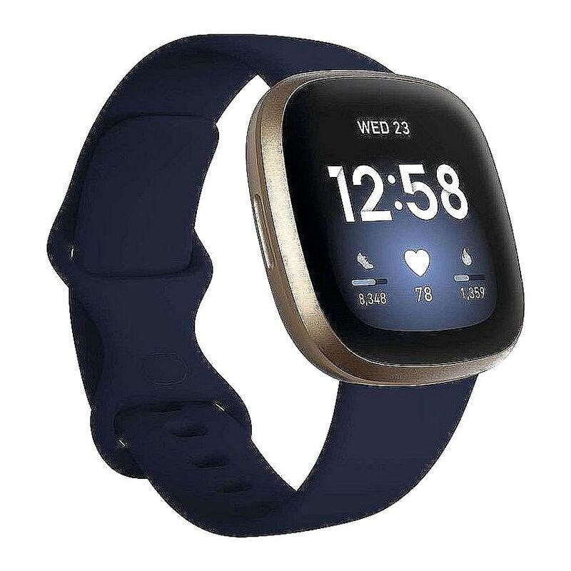 Fitbit Versa 3 Smartwatch Midnight/Soft Gold & Skullcandy Jib+ Wireless Earphones Blue (Bundle), , large image number 2
