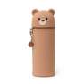 LEGAMI - Legami Kawaii 2-In-1 Soft Silicone Pencil Case - Teddy Bear