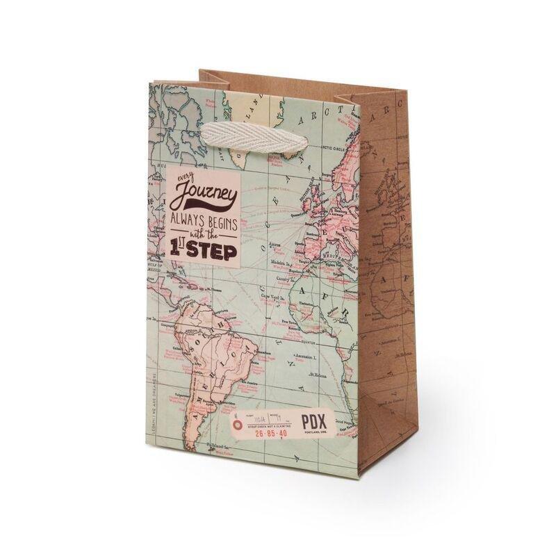 Legami Map Gift Bag - Small, , medium