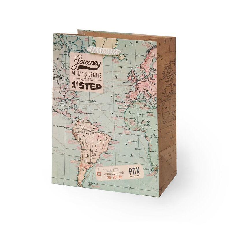 Legami Map Gift Bag - Medium, , medium