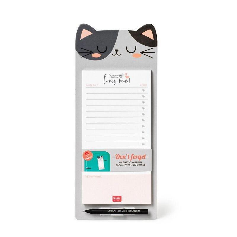 Legami Don't Forget Magnetic Notepad - Kitty, , medium