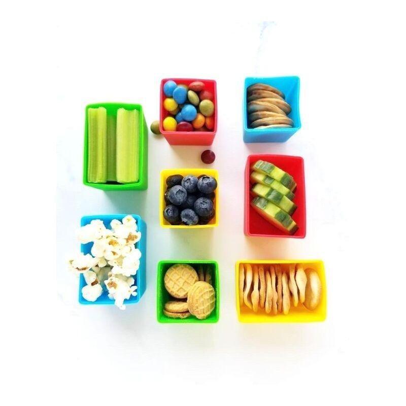 Munch Cups Rectangle Blue (Set of 2), , large image number 1