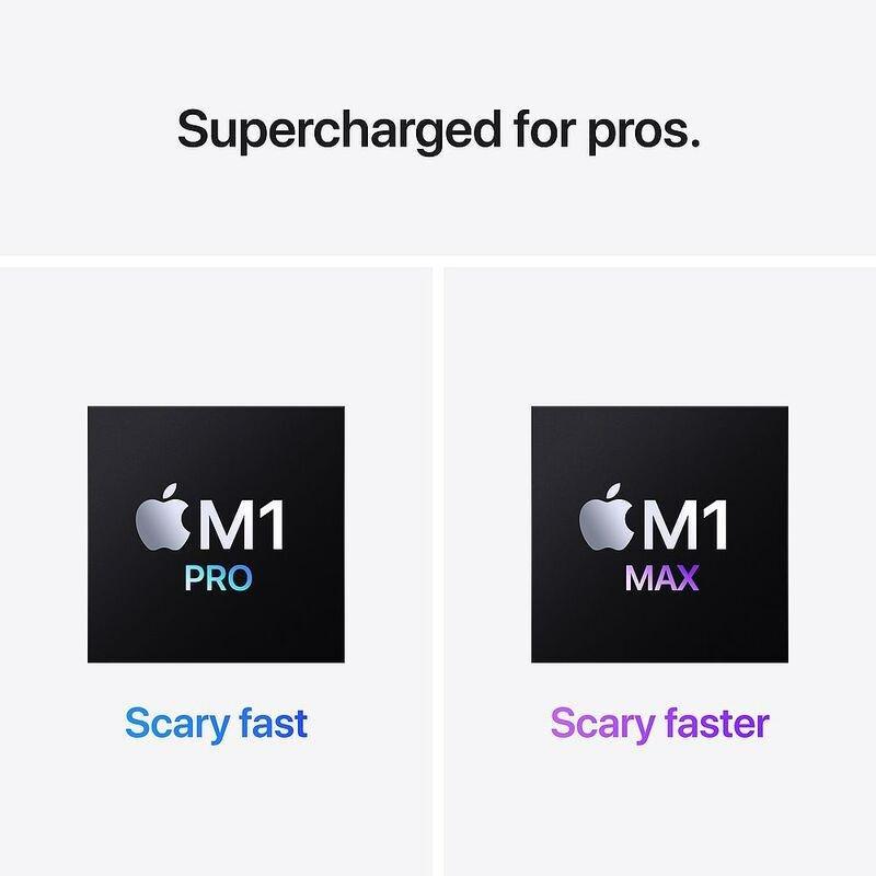 Apple MacBook Pro 16-inch Apple M1 Pro Chip/10-Core CPU and 16-Core GPU/512GB SSD - Space Grey (Arabic/English), , large image number 6