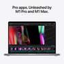 APPLE - Apple MacBook Pro 16-inch Apple M1 Pro Chip/10-Core CPU and 16-Core GPU/1TB SSD - Space Grey (Arabic/English)
