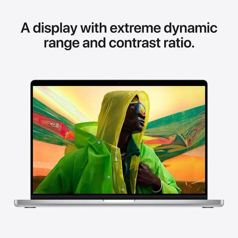 Apple MacBook Pro 16-inch Apple M1 Pro Chip/10-Core CPU and 16-Core GPU/512GB SSD - Silver (Arabic/English), , large image number 2