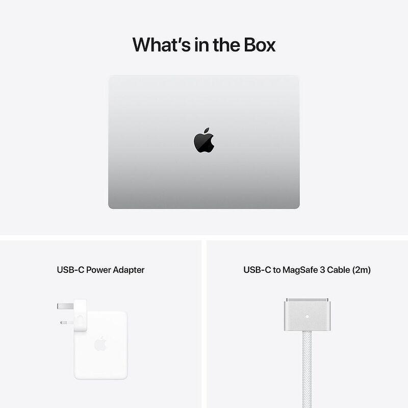 Apple MacBook Pro 16-inch Apple M1 Pro Chip/10-Core CPU and 16-Core GPU/512GB SSD - Silver (Arabic/English), , large image number 8