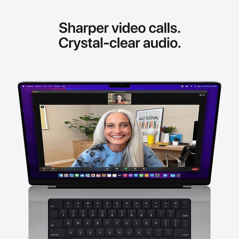 Apple MacBook Pro 16-inch Apple M1 Pro Chip/10-Core CPU and 16-Core GPU/512GB SSD - Silver (Arabic/English), , large image number 10