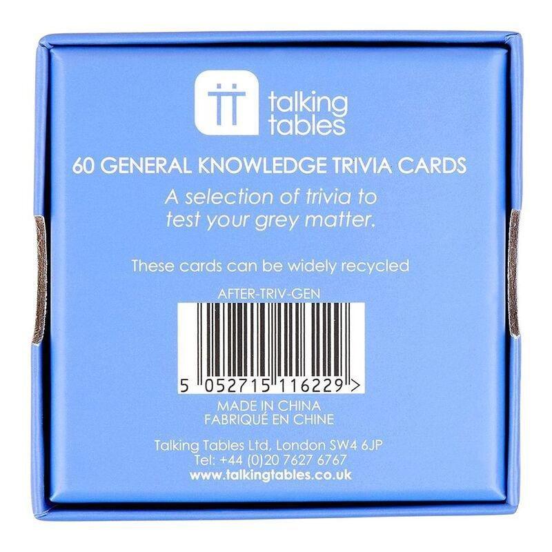 Talking Tables After Dinner General Knowledge Card Game, , large image number 1