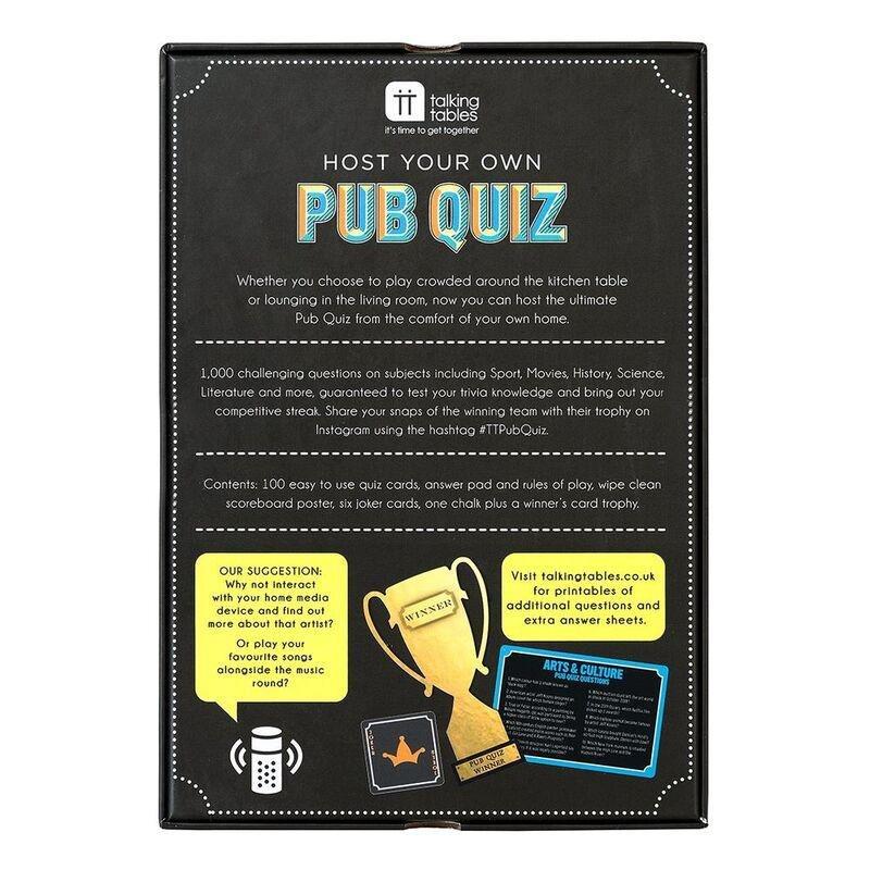 Talking Tables Host Your Own Pub Quiz Game, , large image number 1