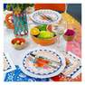TALKING TABLES - Talking Tables Boho Party Plates Blue & Orange Floral (Pack Of 12)
