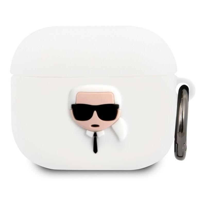 Karl Lagerfeld Karl Head Case for Apple AirPods 3 White, , large image number 0