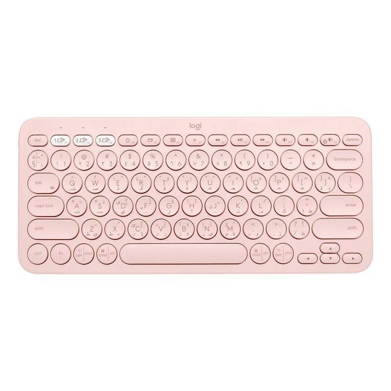 Logitech K380 Rose Multi-Device Bluetooth Keyboard - (Arabic/English), , large image number 0