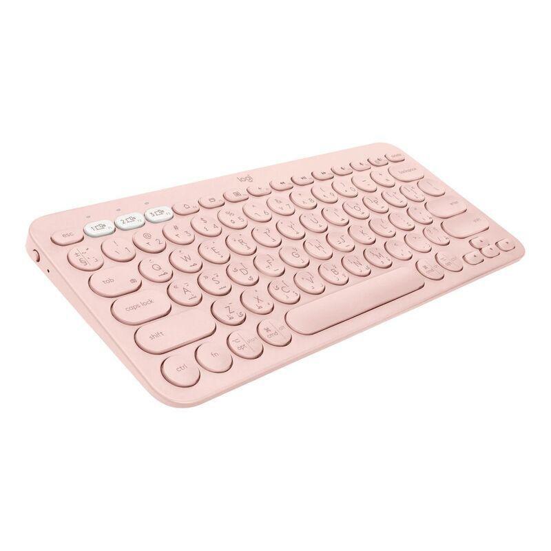 Logitech K380 Rose Multi-Device Bluetooth Keyboard - (Arabic/English), , large image number 1