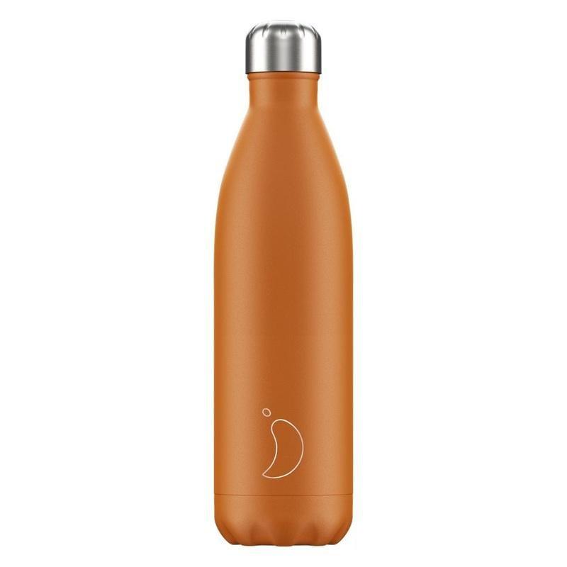Chilly's Bottles Matte Stainless Steel Water Bottle Burnt Orange 750ml, , large image number 0