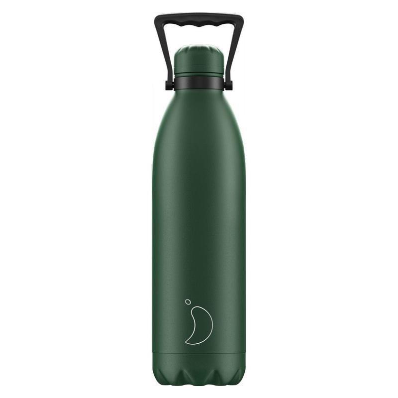 Chilly's Bottles Matte Stainless Steel Water Bottle Green 1.8L, , large image number 0