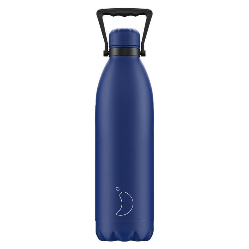 Chilly's Bottles Matte Stainless Steel Water Bottle Blue 1.8L, , large image number 0