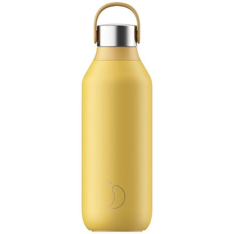 Chilly's Bottles Series 2 Stainless Steel Water Bottle Pollen Yellow 500ml, , large image number 0
